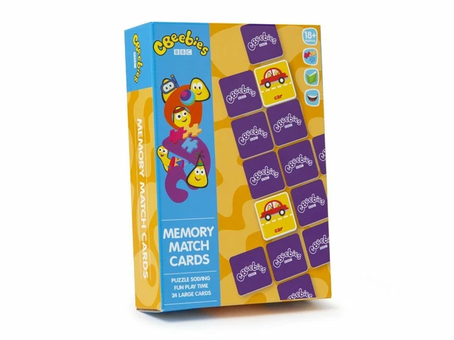 CBEEBIES MEMORY MATCH Cards Preschool Educational Puzzle Solving Pairs ...