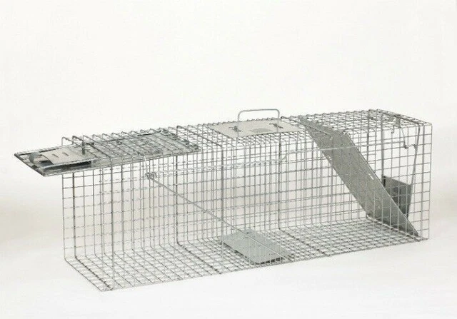 Havahart 1045 36" x 10" x 12" Live Animal Two-Door Galvanized Steel Large Trap