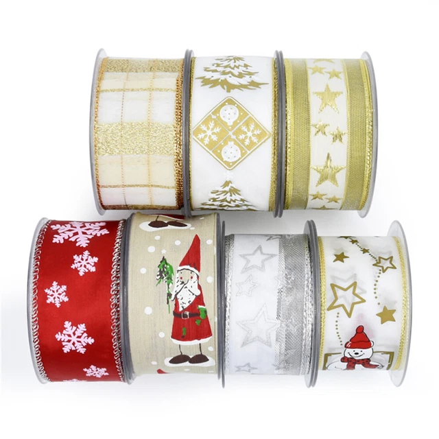 2 rollen von Band Cartoon DIY Geschenk Band Weihnachten Band Verpackung Streifen 7