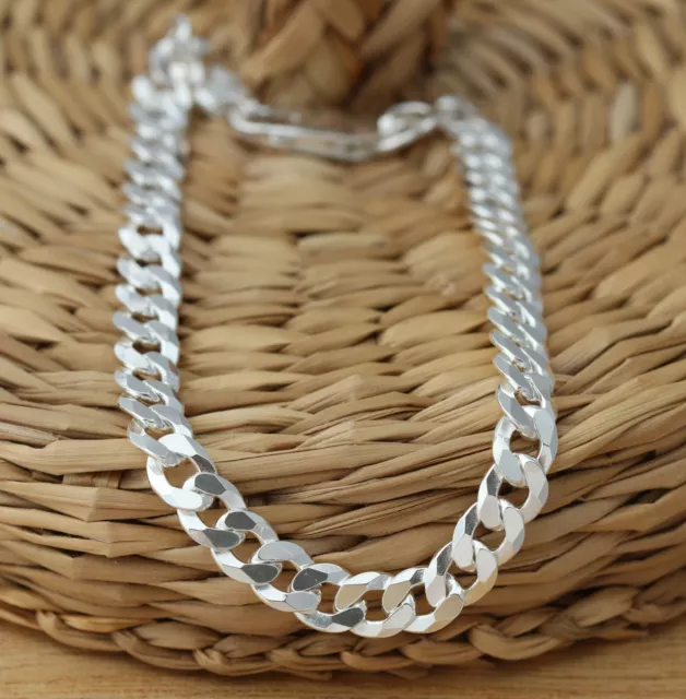 925 Sterling Silver 5mm Curb Chain Bracelet Italian Made Various Length