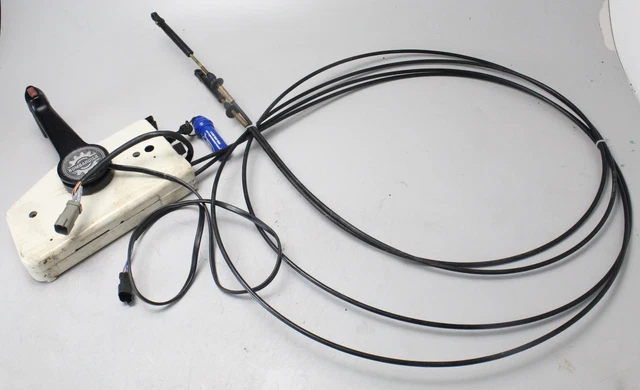 Bombardier Side Mount Remote Control Box W/ Cables, Trim Switch & Key