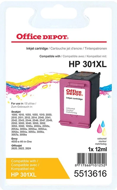 Cartouche d'encre Compatible  HP 301 XL Couleur  301XL