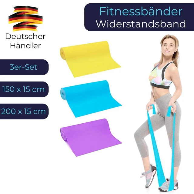 Gymnastikbänder Set 5 Fitnessbänder Set – Widerstandsbänder Für Training & Yoga Gymnastikband Set Home Workout