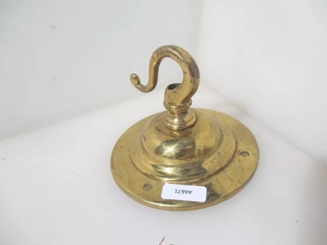 Vintage Brass Ceiling Light Holder Hook Hanger Bracket Rose Old Lantern Antique