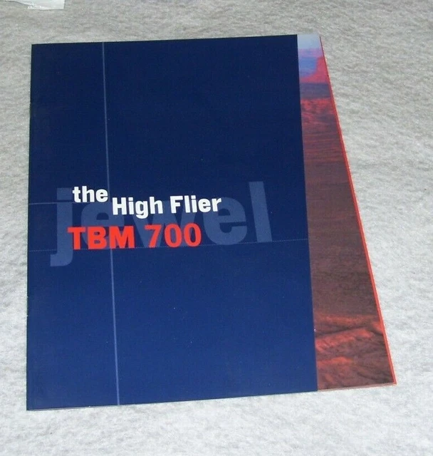 EADS SOCATA TBM 700 SINGLE ENGINE TURBOPROP BUSINESS AIRCRAFT BROCHURE Not dated