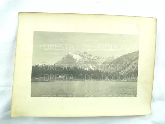 FOTOGRAFIA ANTICA 1904 LAGO PALù VALMALENCO  TRENTINO FOTO VECCHIA ALPINISMO