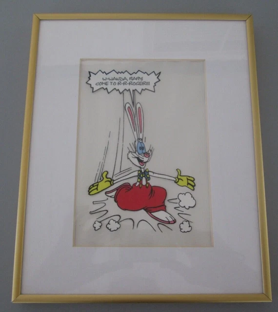 WHO FRAMED ROGER Rabbit Walt Disney Animation Art Cel Movie 1988 Vtg No ...