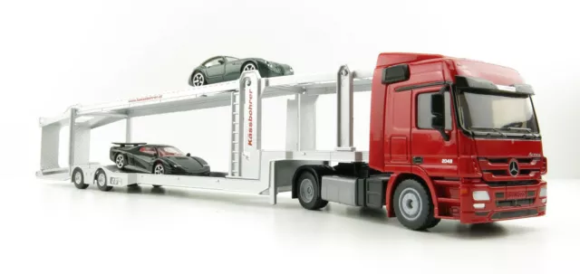 Siku 3934 Mercedes Benz Actros Kassbohrer Car Transporter inc 2 cars Scale 1:50