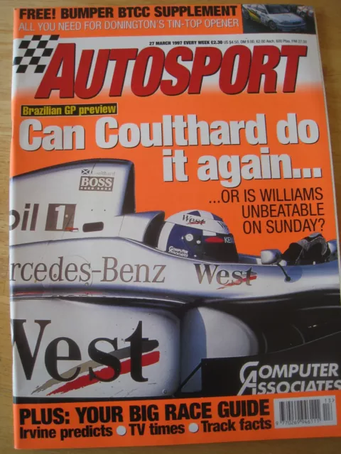 Autosport Magazine Mar 1997 Btcc Supplement Big Race Guide Track Facts