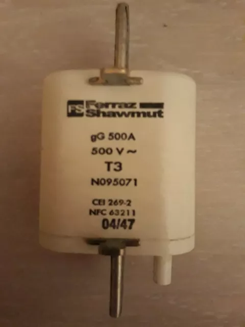 Fusible Couteau Ferraz Shawmut 500A 500V T3 N095071
