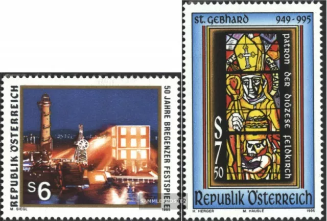 Österreich 2160,2161 (kompl.Ausgaben) postfrisch 1995 Sondermarken