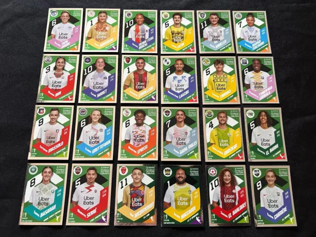 SERIE COMPLETE 24 STICKERS PANINI FOOT 2024 UE01 à UE24 AMATEURS UBER EATS