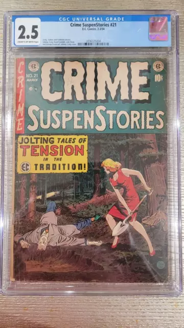 Crime Suspenstories #21 Ec Comics 1954 Cgc 2.5