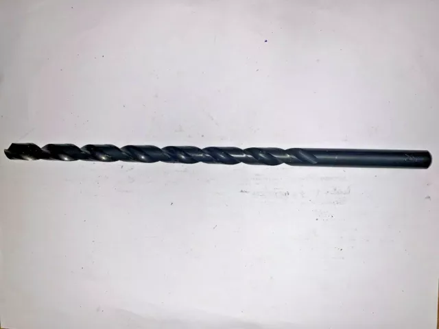 Chicago-Latrobe Drill Bit, 7/16" Dia, 2 Flute, 7-5/8" Flute, 10-1/4" Oal