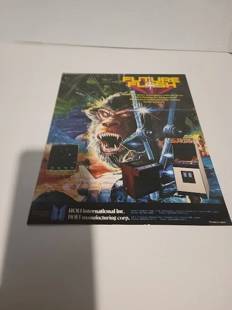 Flyer  HOEL, FUTURE FLASH 1980  Arcade Video Game advertisement original see pic