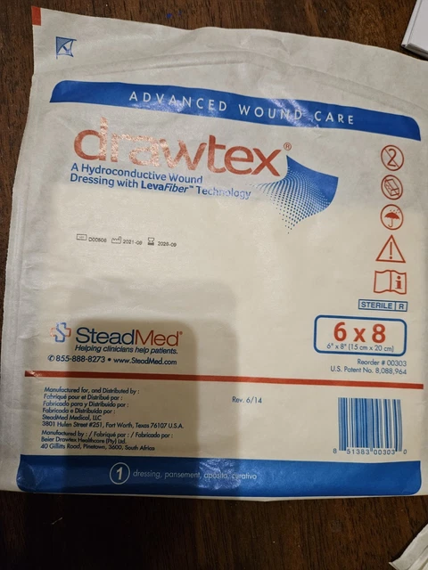 Drawtex For Wound Bed Drawtex Hydroconductive Wound Dressing Roll - 3" X  39", 1 Roll, Exp. 2028/04 Hydroconductive Wound Dressing 3x39 Inch Roll  Drawtex 00305