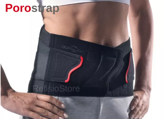 Donjoy POROSTRAP Back Brace Support - Lower Back Pain, Disc Herniation, Sciatica