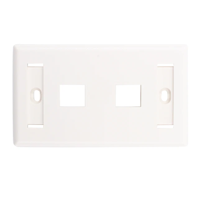 Hellerman Tyton Fpidual-Fw Modular Faceplate, 1-Port, 1-Gang, Office-White