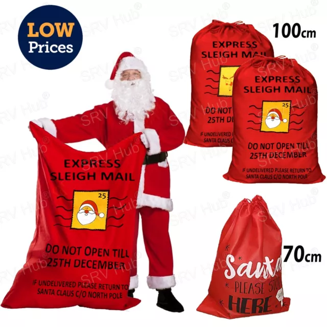 Extra Large Christmas Santa Sack Stocking Filler Bag Luxury Sack Kids Xmas Gift