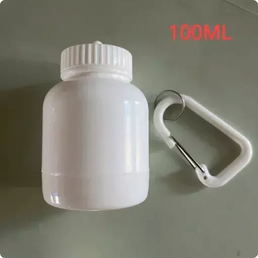 Outdoor Sport 100ml Mini Portable Protein Container Powder Bottle With Whey  Keychain Health Funnel
