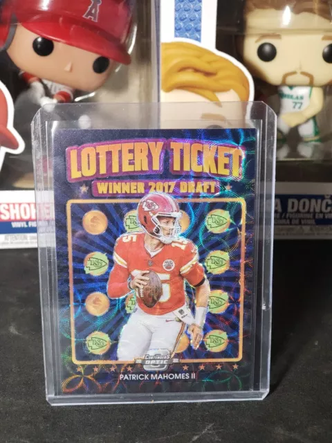 2022 Patrick Mahomes Lottery Ticket /25 Contenders Optic