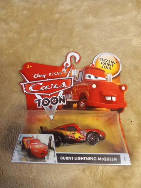 MATTEL DISNEY PIXAR Cars Toon Burnt Lightning McQueen #1 neuf dans ...
