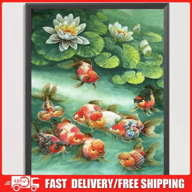 Goldfish Cross Stitch Kits Thread 11CT Stamped DIY Canvas Full Embroidery Sets