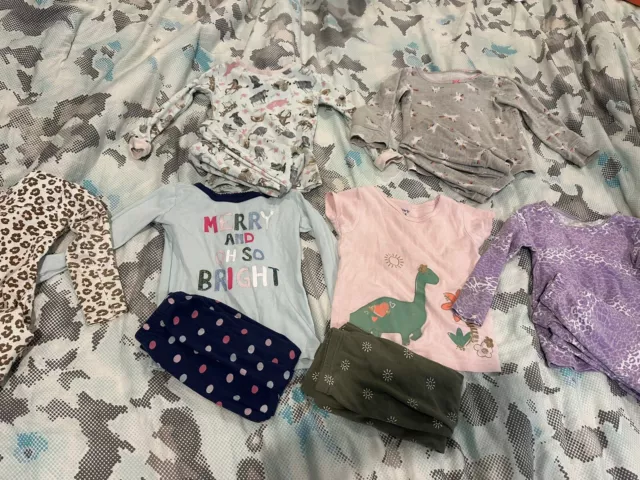 Toddler Girls Pajama Lot 2T