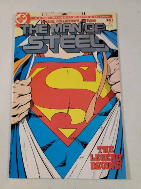 Superman The Man Of Steel # 1 "1st EVER Variant Cover" John Byrne 1986 NM
