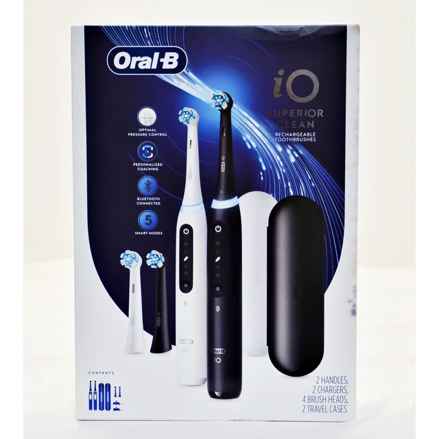 ORAL B IO Series 5 Electric Rechargeable Power Toothbrush Pack of 2 ...