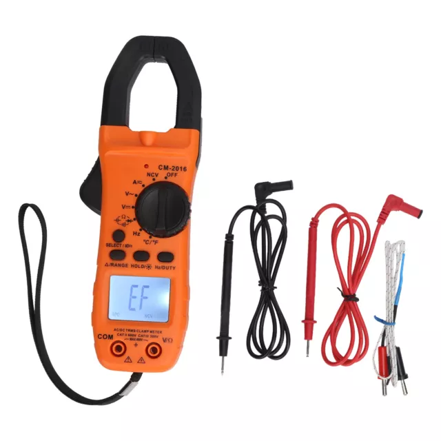 Digital Clamp Meter Multimeter AC DC NCV True RMS Electricity Teste CM‑2016