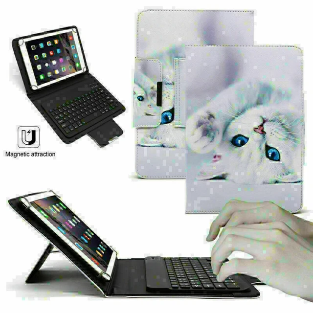 For Amazon Kindle 2019 7.0 inch Android Tablet Keyboard Leather Stand Case Cover