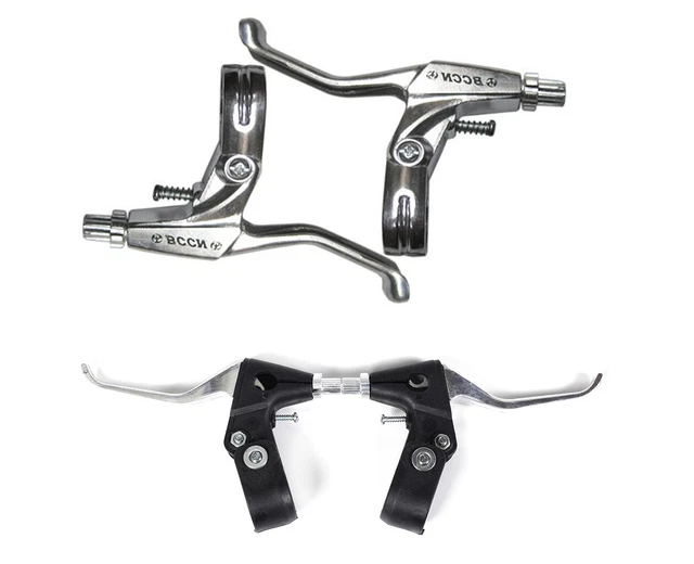 Leve Freno Tre Dita In Alluminio Per MTB – Wuxing, Nere, Per V-brake, Paio - Foto 1
