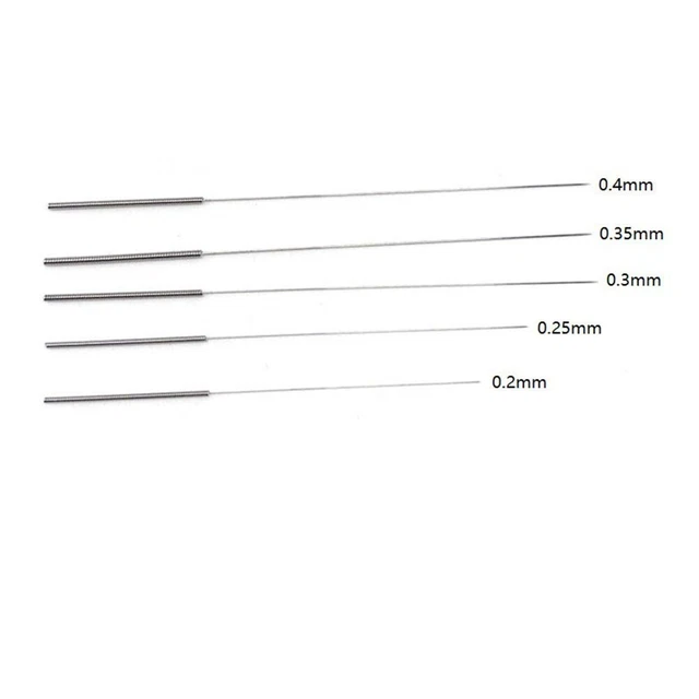 Hochwertig Düse Silber Edelstahl Werkzeug 0.2/0.25/0.3/0.35 / 0.4mm