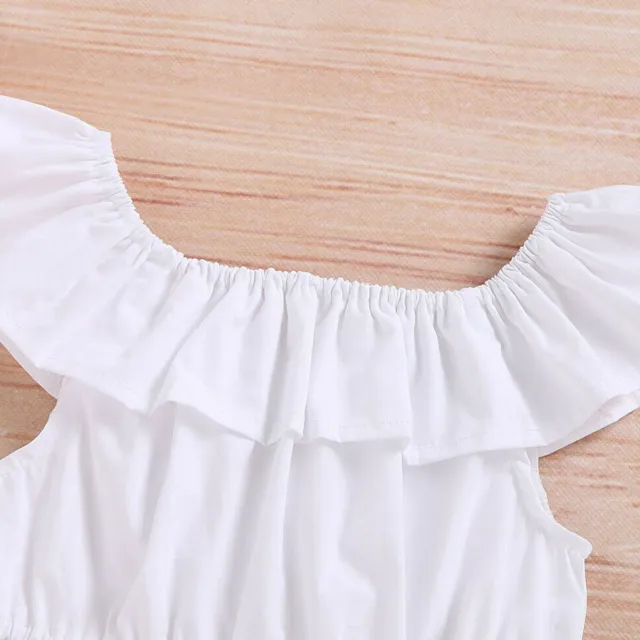 Crop Top + Pantaloncini per neonato Set di vestiti estivi per bambini 4