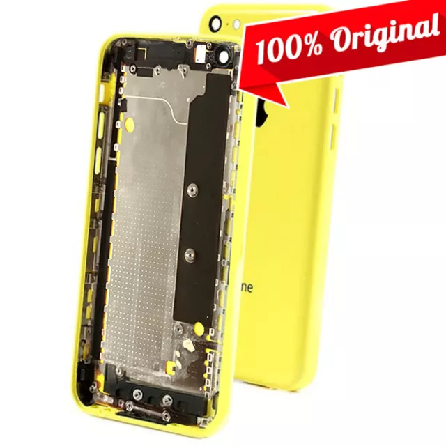 100% Original Apple iPhone 5C Yellow Back Cover Mid Frame Housing Battery Door