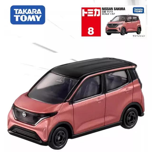 Takara Tomy Tomica 8 Nissan Sakura 2023 Diecast Model Toy Car New in Box