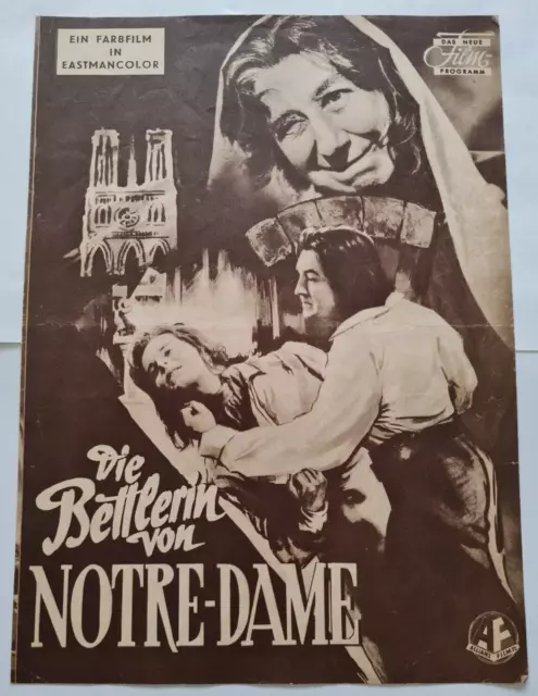 Programmheft zu Die Bettlerin von Notre Dame (1954), Myriam Bru, Milly Vitale