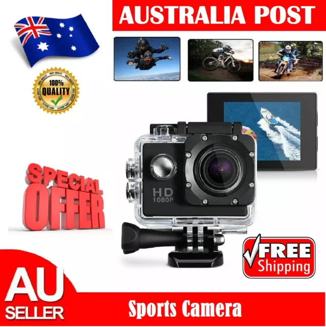 Ultra 4K Action Camcorder  Video Record HD 1080P Waterproof Sport Camera WiFi AU