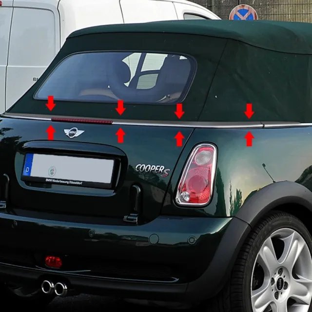 For BMW Mini One Cooper S Convertible R52 Rear Soft Top Roof Weather Seal Repair 2