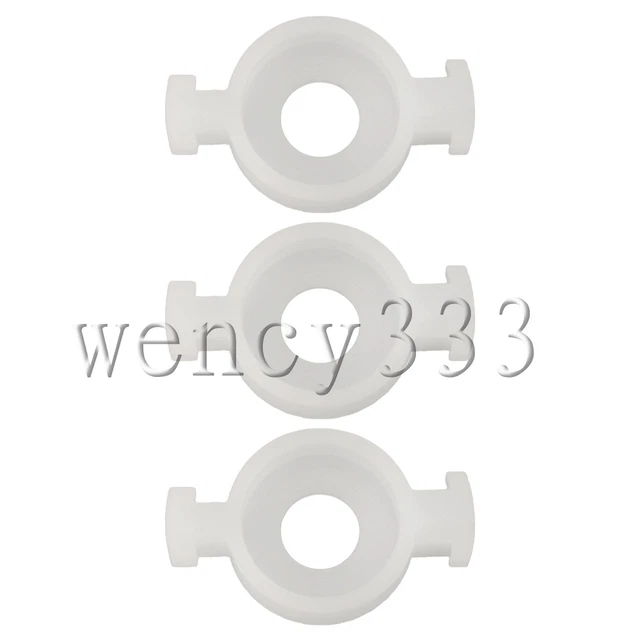 30Pcs 4.5mm Inter Dia B Flat Cornet White Plastic Trumpet Valve Piston Guide