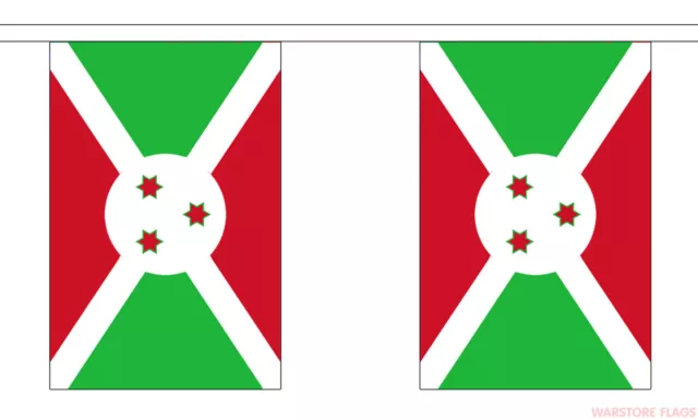 BURUNDI 9 METRE BUNTING 30 FLAGS flag Bujumbura africa african