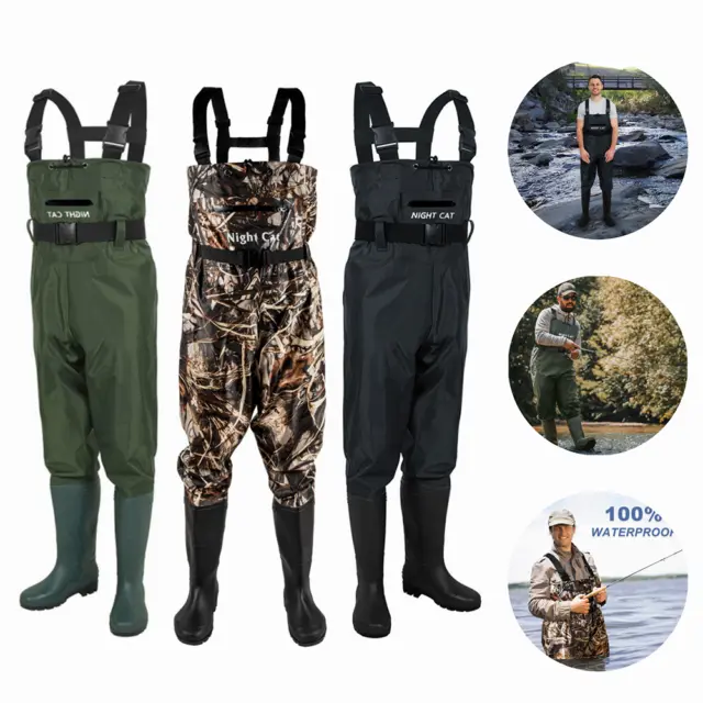 Chest Waders Waterproof with Anti-Slip Boots Hunt Fishing Tackle Wading Outdoor