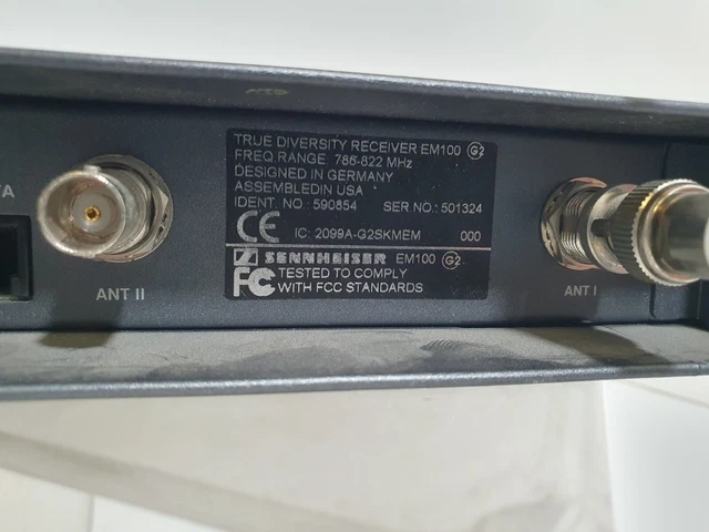 Sennheiser diversity receiver EW100 G2 EM100 786-822 Mhz ricevitore wireless #02 5