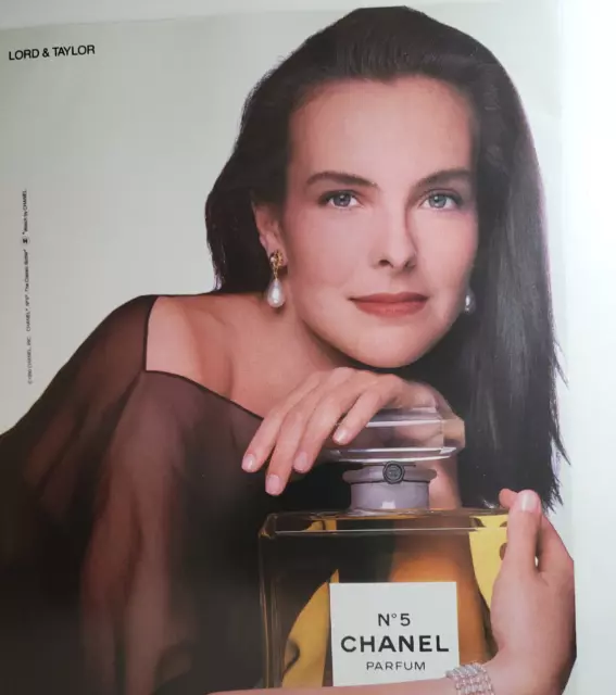 CAROLE BOUQUET FOR Chanel No. 5 Perfume PRINT AD 1991 9.99