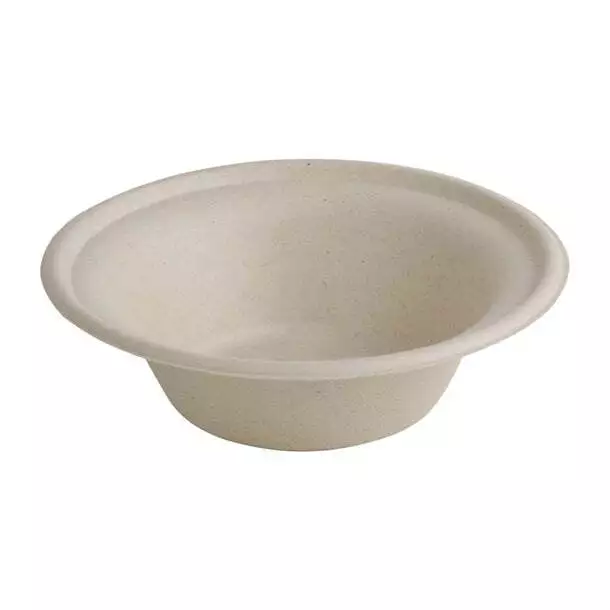 Fiesta Compostable Bagasse Round Bowls Natural Colour 312ml (Pack of 50) PAS-FC5