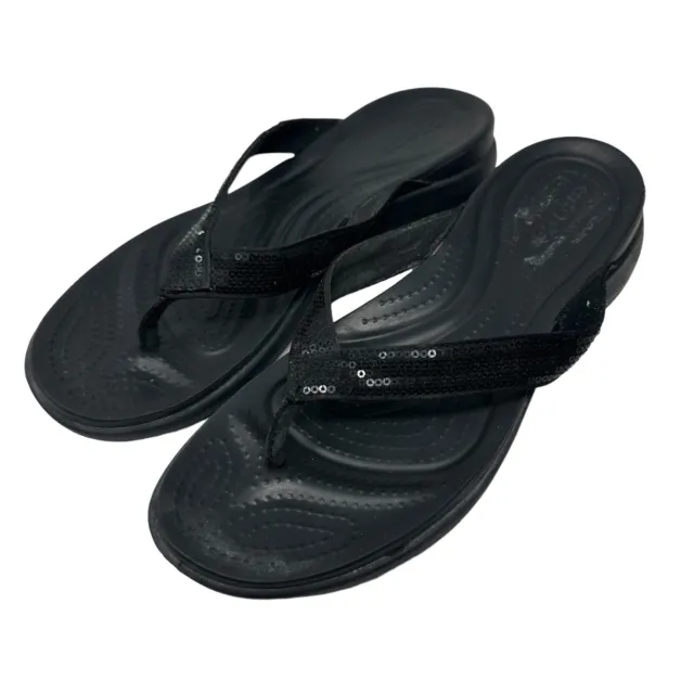 Crocs Capri V Flip Flop, Thong , Slip On Sandals Women's Size 5 