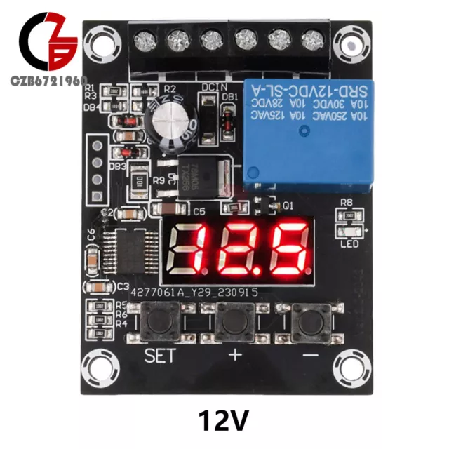 Voltage Detection Module Relay Switch Circuit Monitoring Protection 12V 24V 7-9V