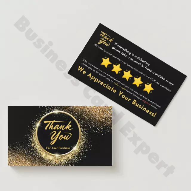 1000-5000 eBay Seller Thank You Cards eBay Business Cards Double Sided Gloss UV