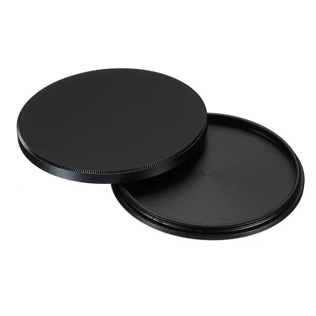 55 mm filtro de lente pila tapa pila de filtro funda protectora negra